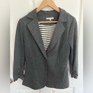 NWOT Hawthorne 3/4 length jersey blazer, M